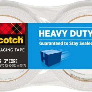 Scotch Heavy Duty Shipping Packaging Tape, 1.88 in x 54.6 yd 2-Packs